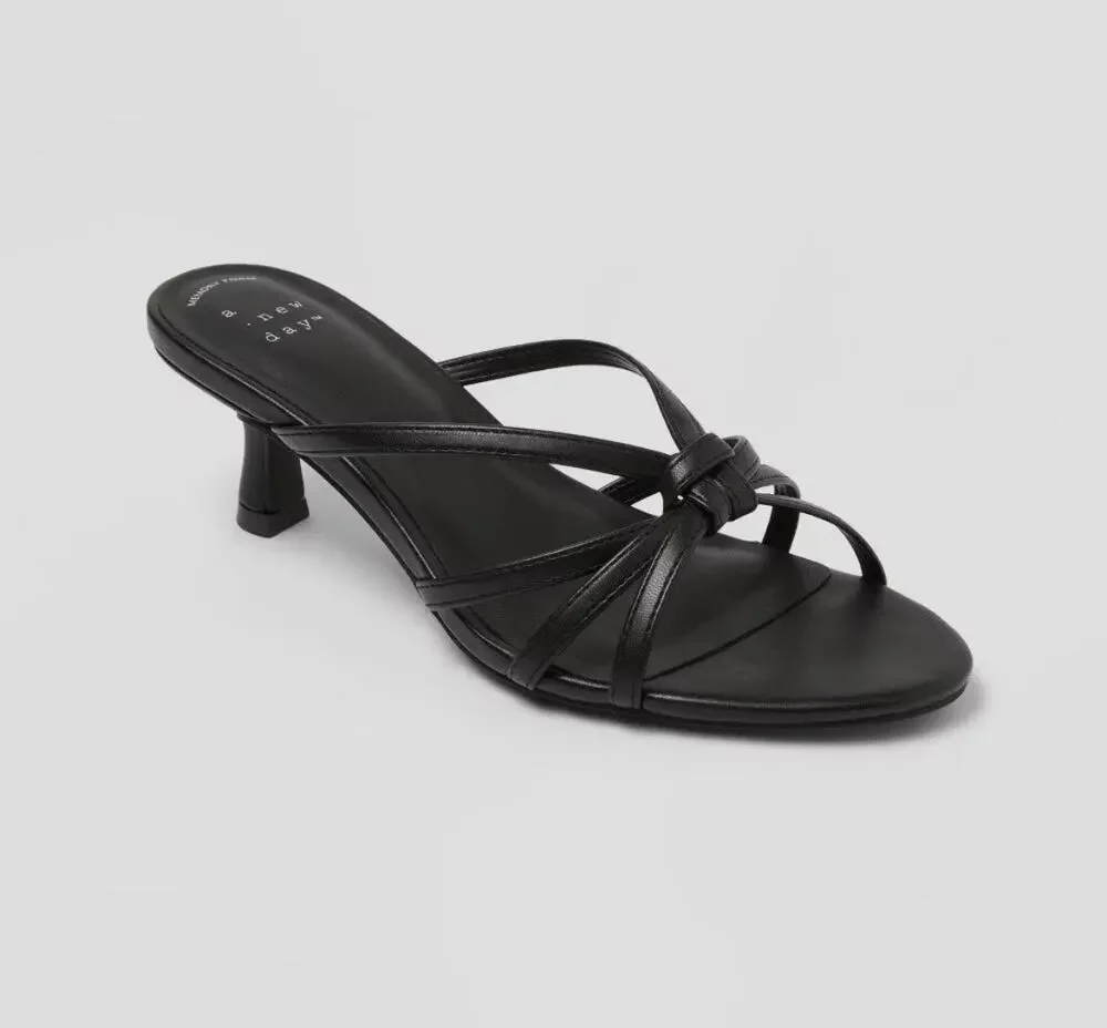 Women’s Cornelia Heels with Memory Foam Insole-A New Day-black-size 9.5